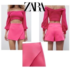 ZARA- Asymmetric Skort - Fuschia - Women (ART.: 7835/462/630)
